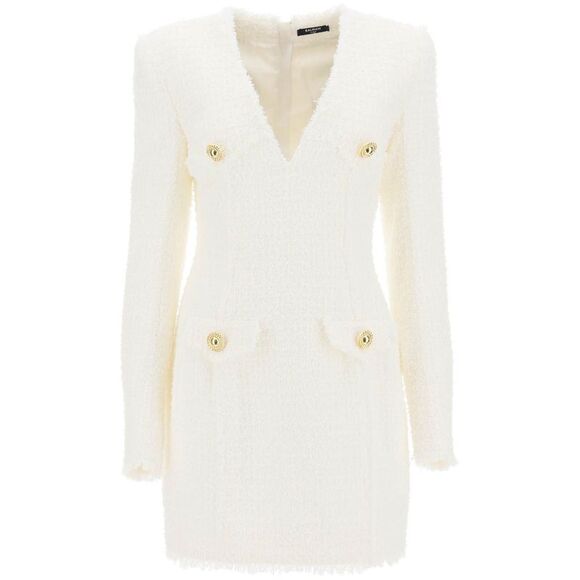 BALMAIN Dresses & Skirts - BALMAIN Mini Dress In Tweed
